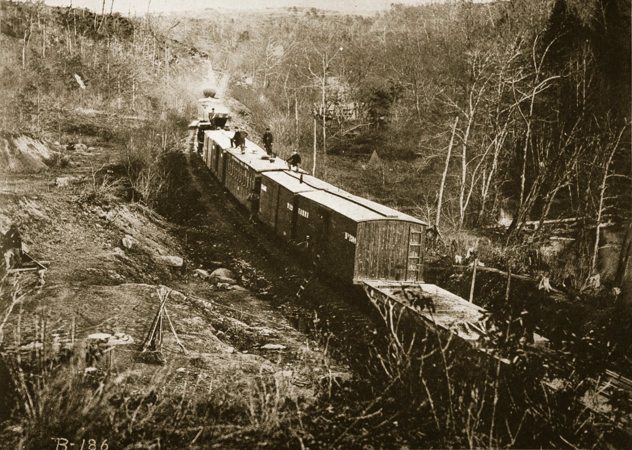 An Army Supply Train, Virginia, 1861-65 by Mathew B. Brady