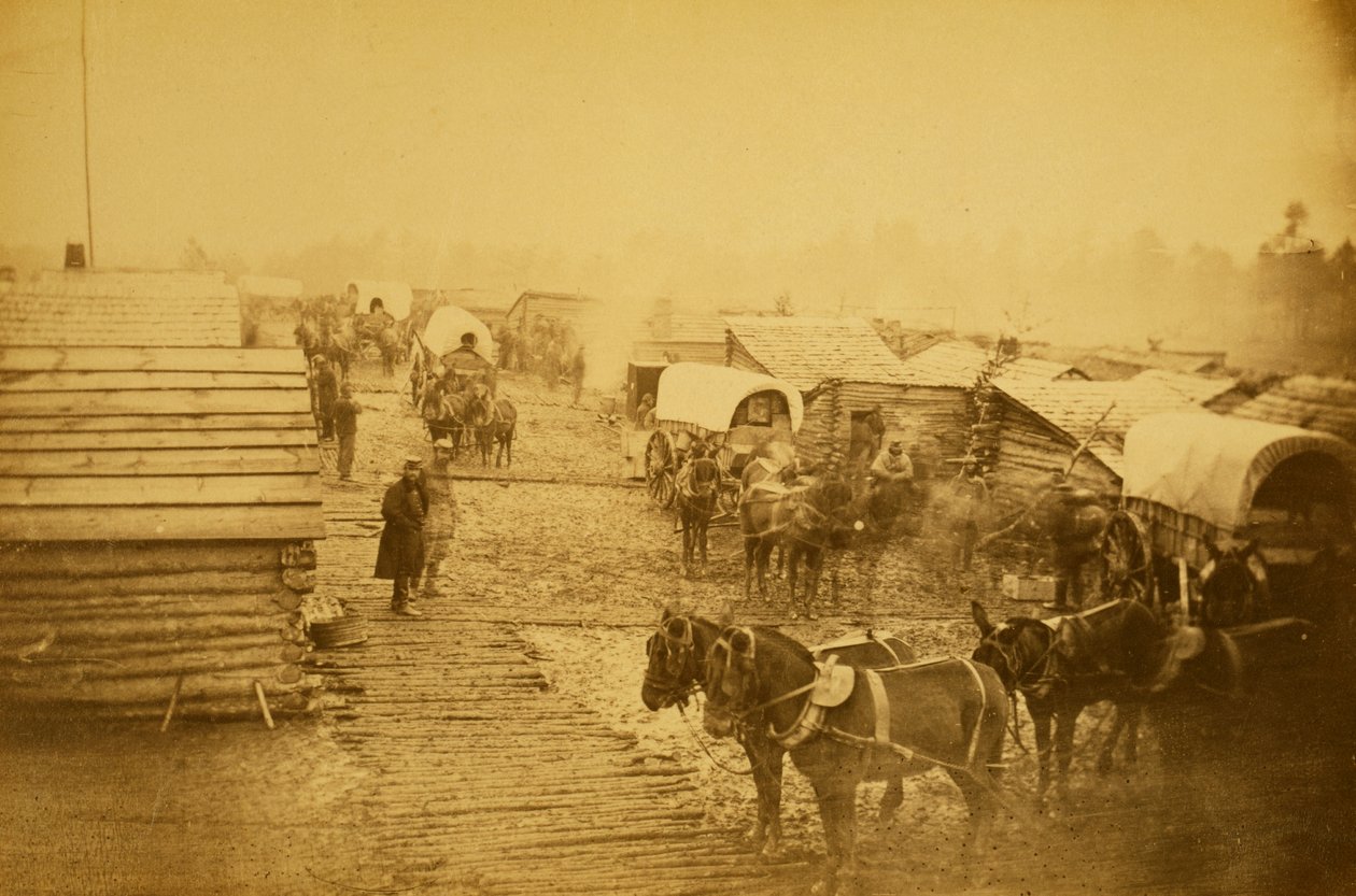 Camp of the Union forces at Centreville, Virginia, Winter of 1861 and 1862