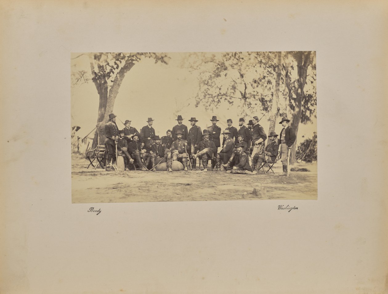 Burnside and Staff by Mathew B. Brady