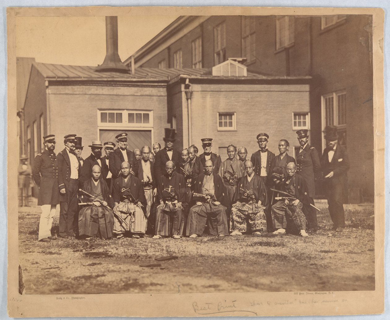 Japanese Embassy, Navy Yard, Washington, DC by Mathew B. Brady