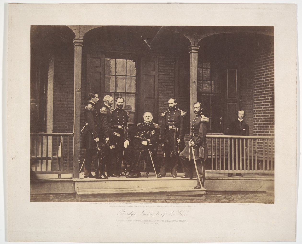 Lieutenant General Scott, General-in-Chief U.S. Army, & Staff by Mathew B. Brady