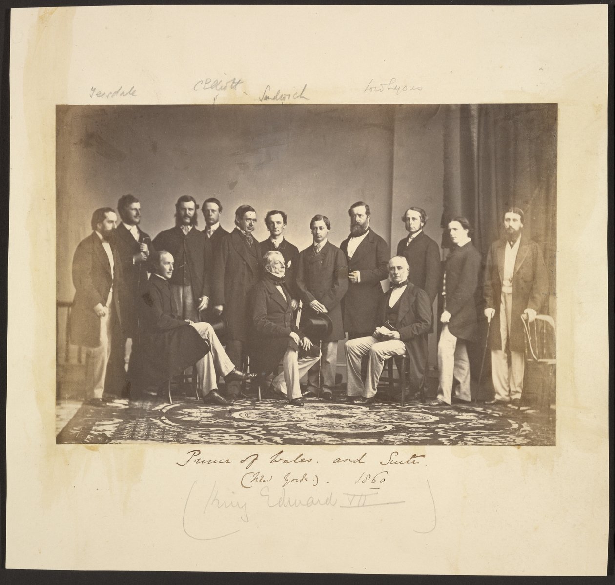 Prince of Wales and Suite (New York). 1860 by Mathew B. Brady