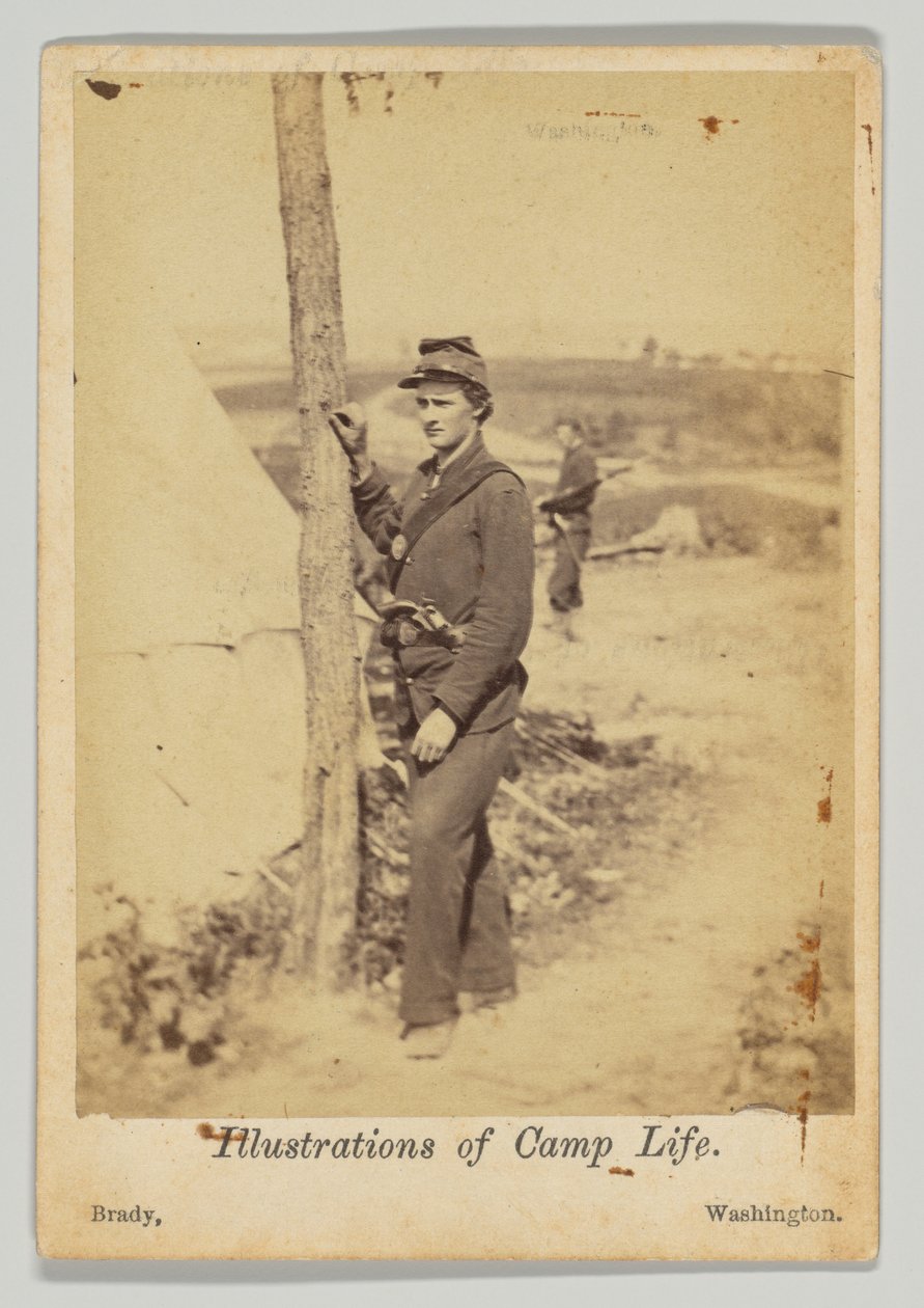 Standing Soldier with Pistol in Belt by Mathew B. Brady