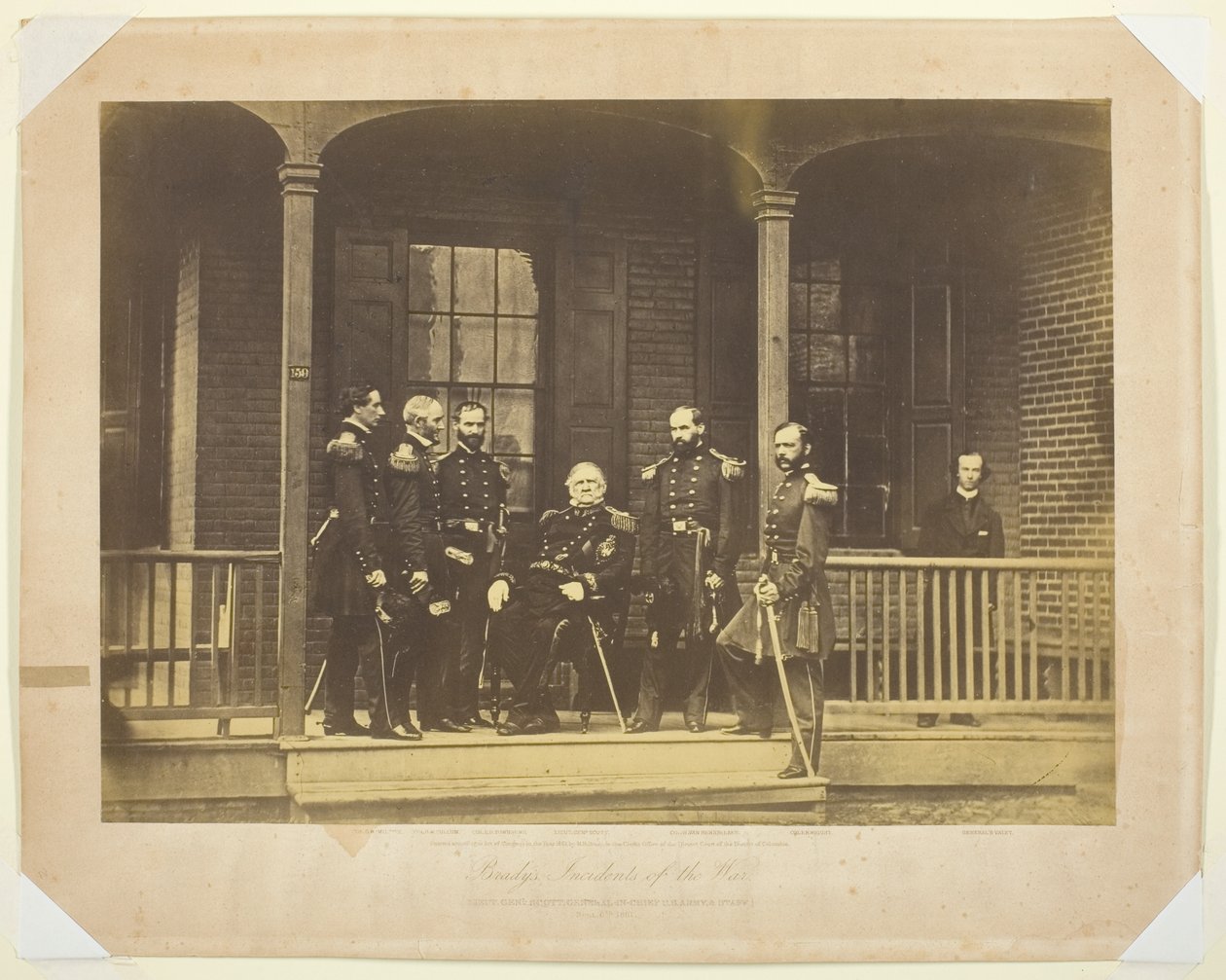 Lieutenant General Scott, General-in-Chief, U.S. Army and Staff by Mathew Brady
