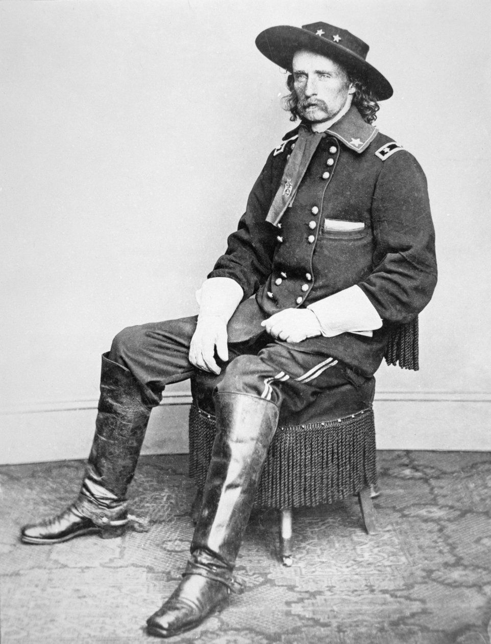 Portrait of General Armstrong Custer by Mathew Brady