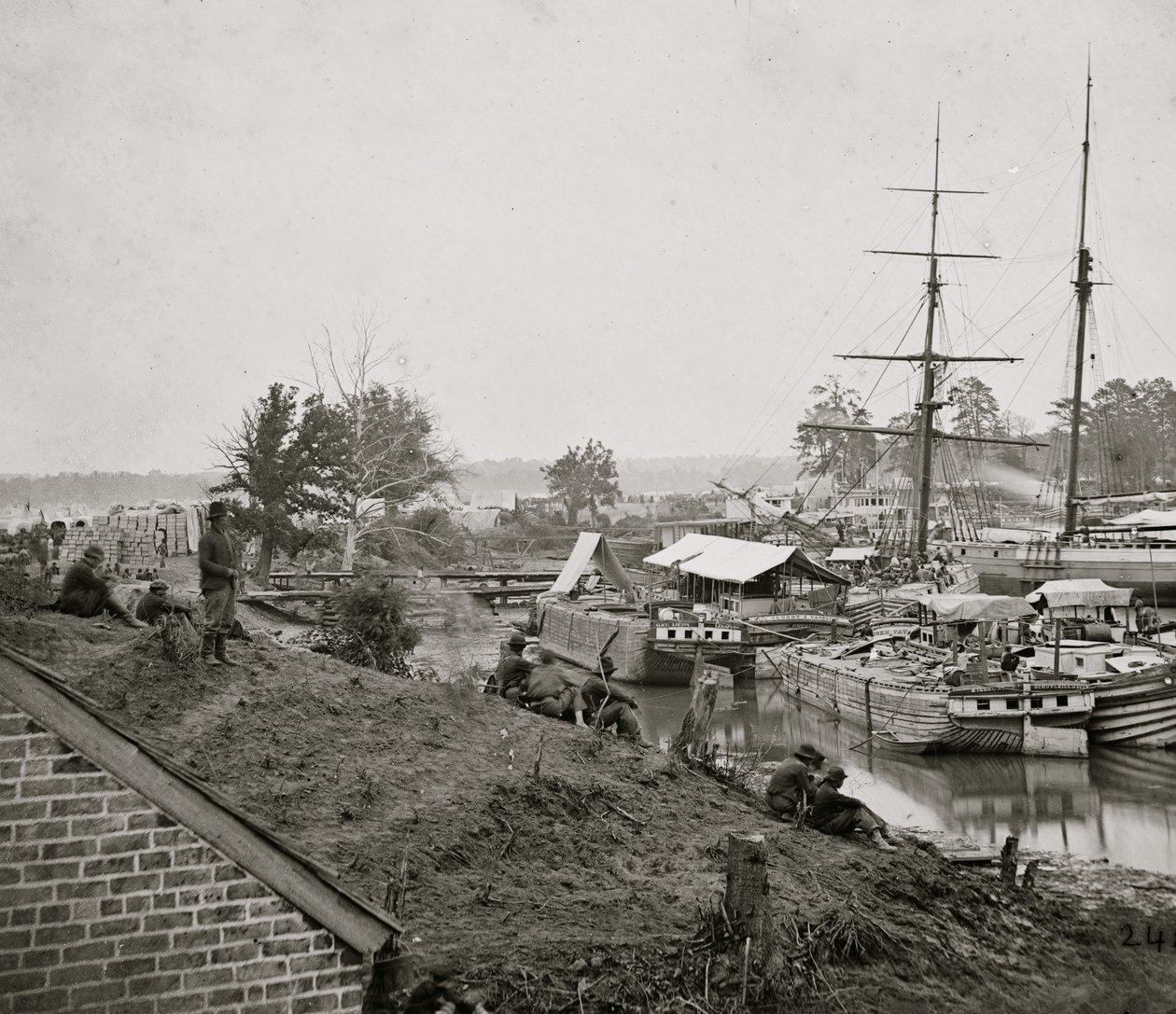 White House Landing on the Pamunkey, 1862 by Mathew B. Brady