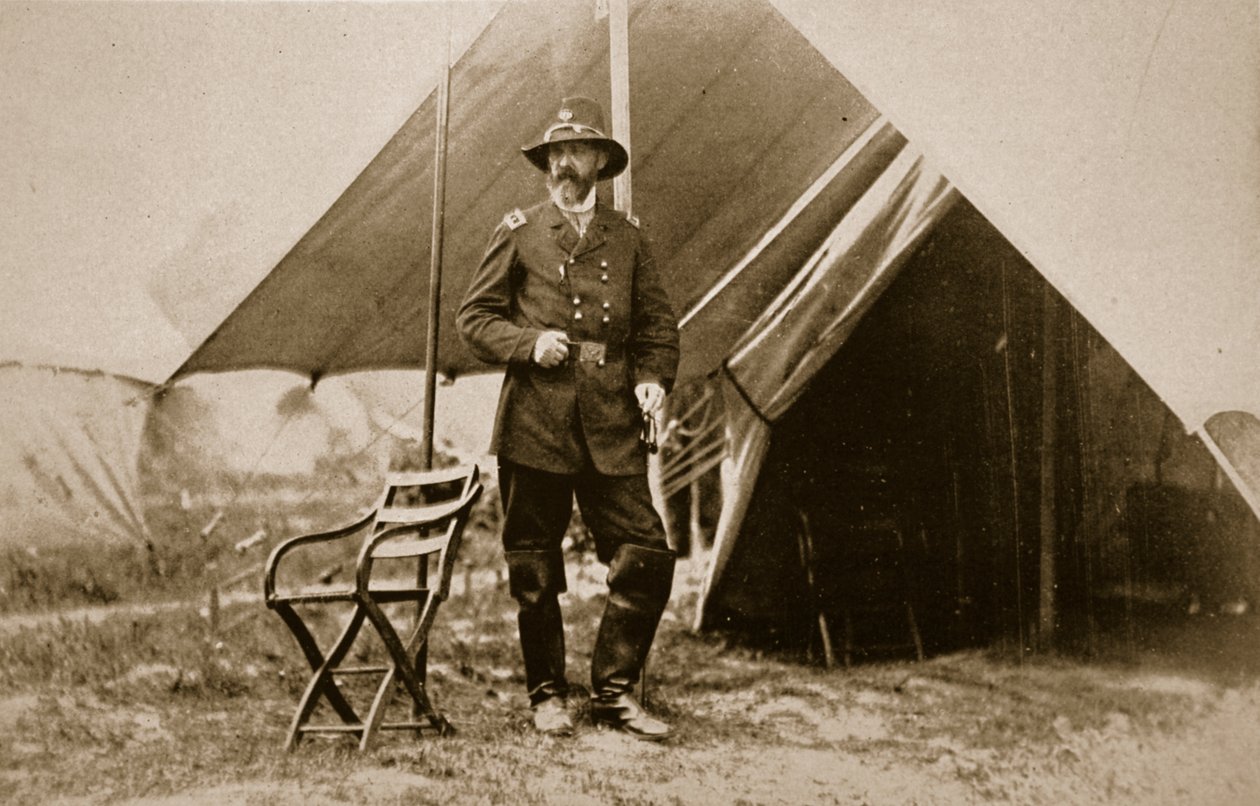 General G. Meade in Camp by Mathew and studio Brady