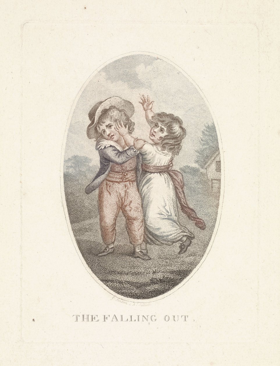 Boy and Girl Teasing Each Other by Mathias de Sallieth