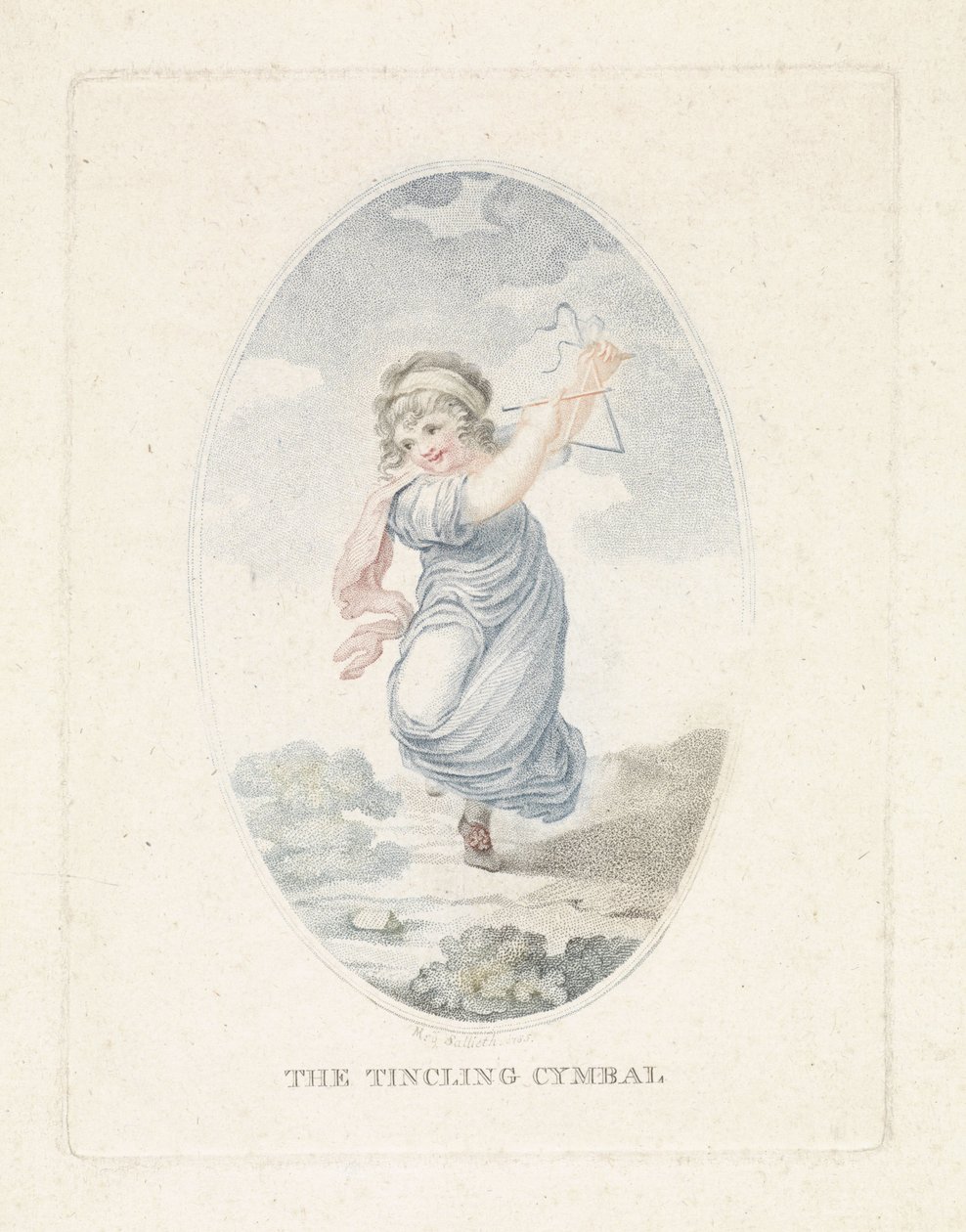Girl with Triangle by Mathias de Sallieth