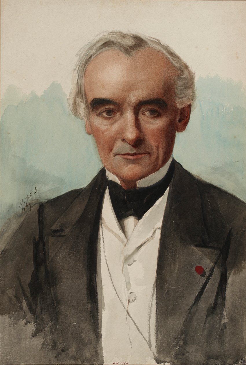 Portrait of the writer Prosper Mérimée 1803-1870, 1869 by Mathilde Bonaparte