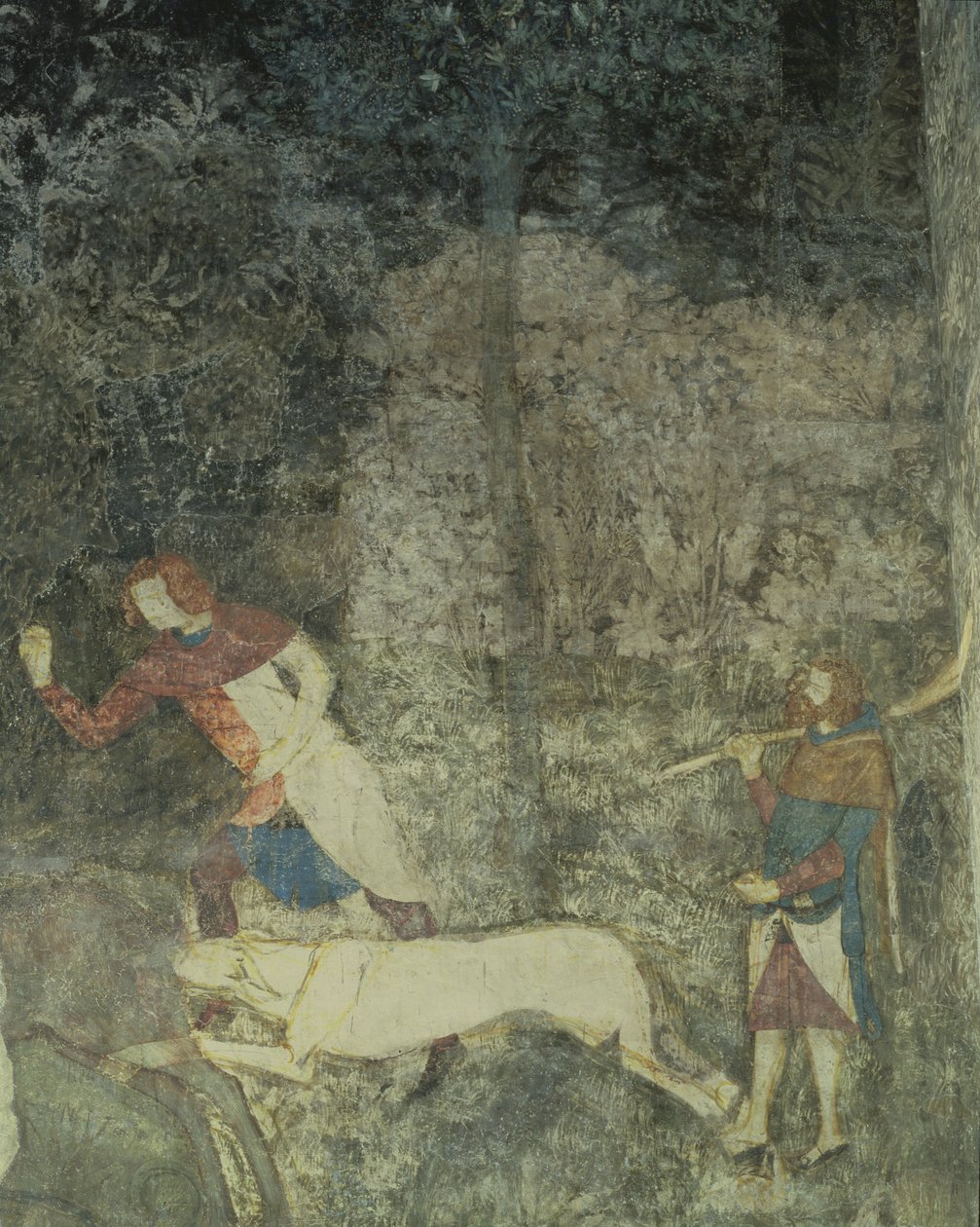 Men Hunting with Dogs (detail) by Matteo Giovanetti