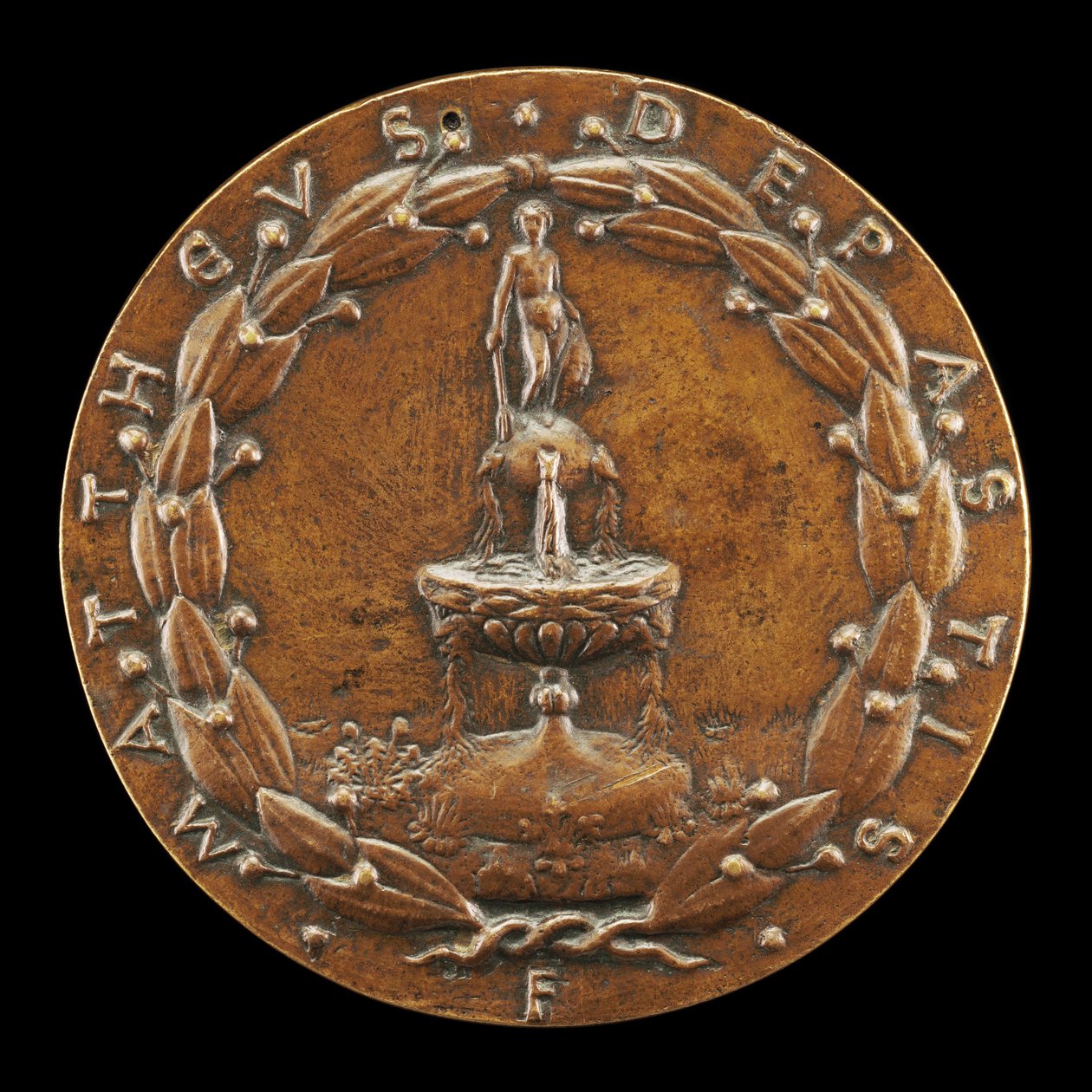 Fountain Surmounted by a Nude Male Figure by Matteo di Andrea de Pasti