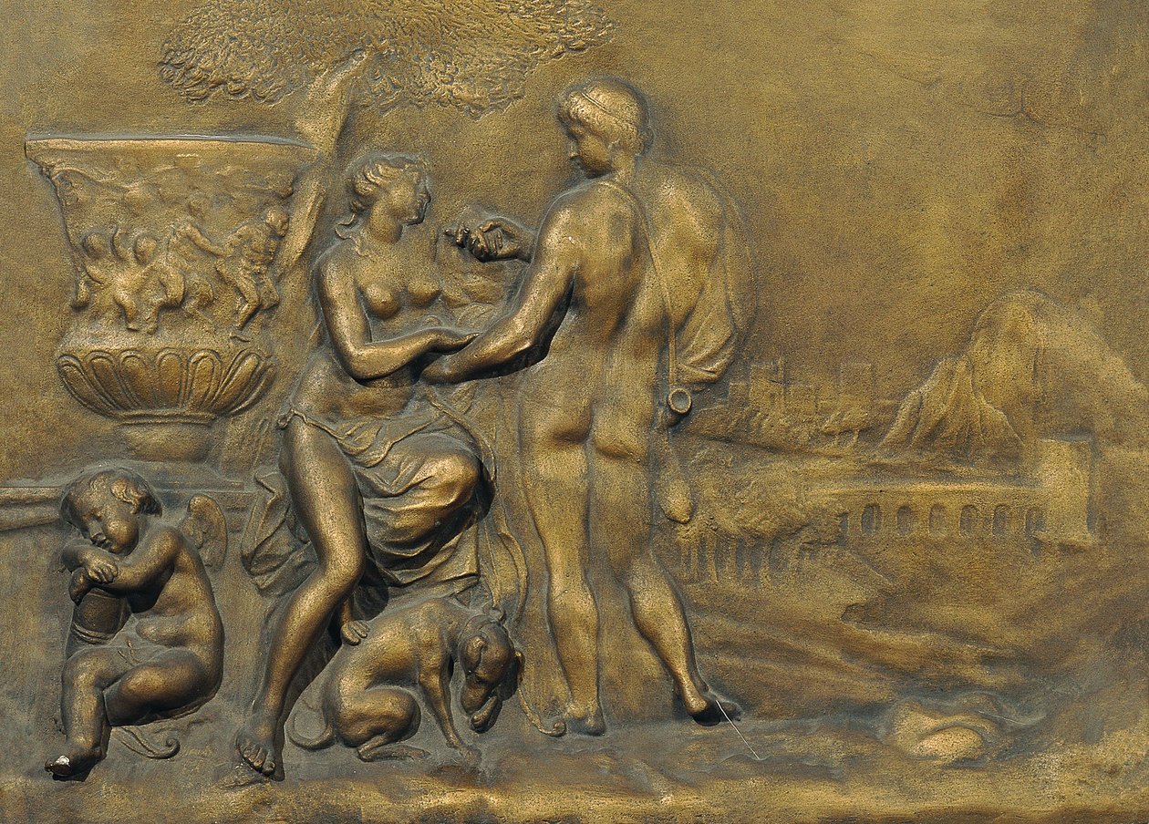 Venus and Adonis by Matthäus Donner