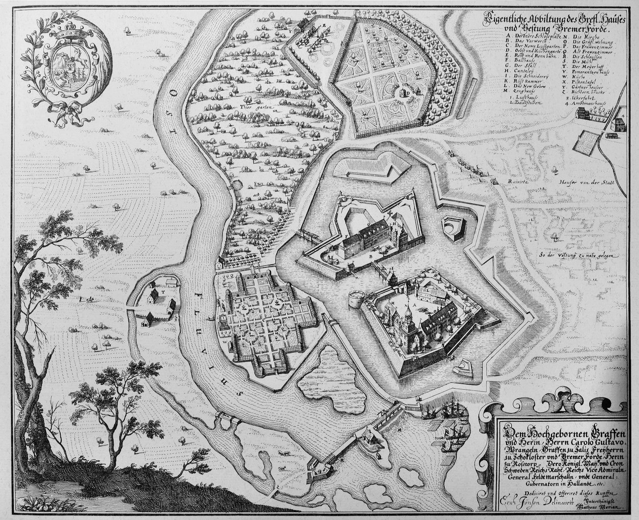 Bremervörde by Matthaus Merian