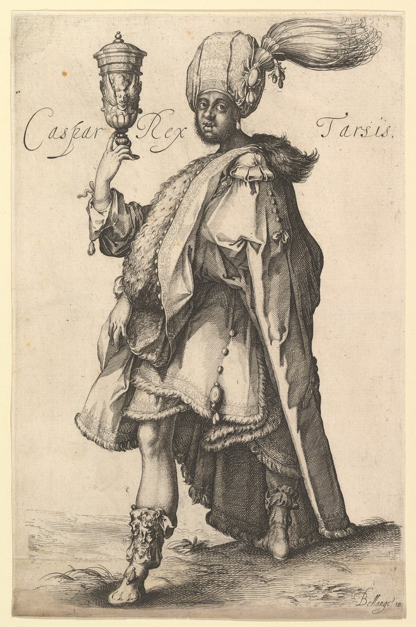 Caspar, after Three Magi Series by Jacques Bellange by Matthaus Merian