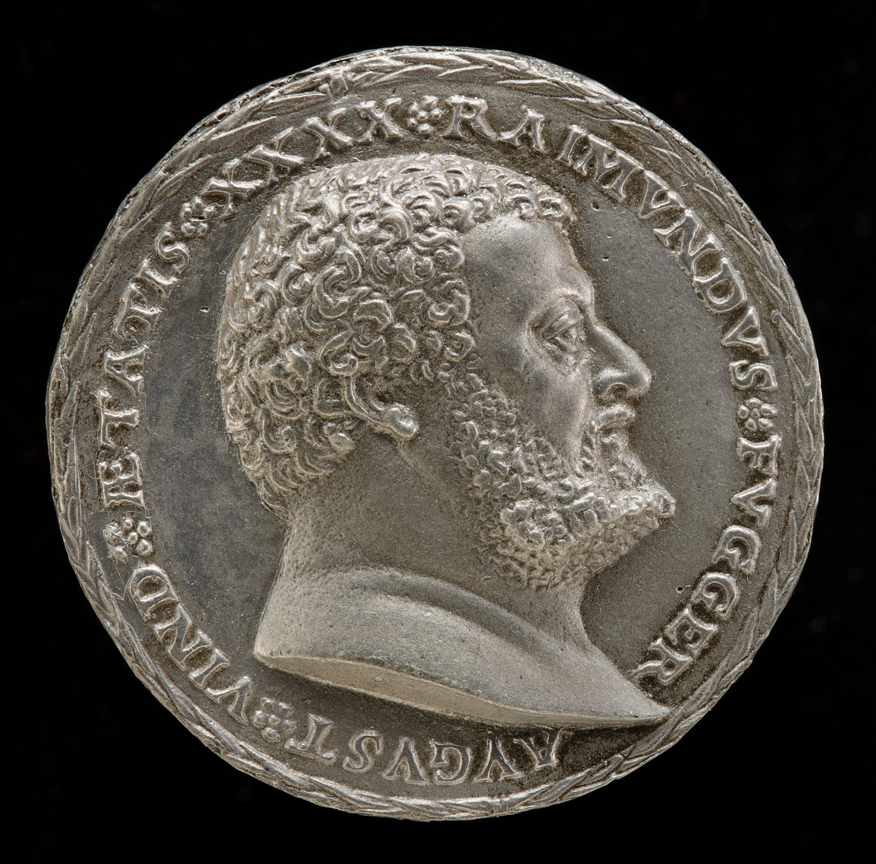 Raymund Fugger, Scholar and Patron of the Arts (obverse) by Matthes Gebel