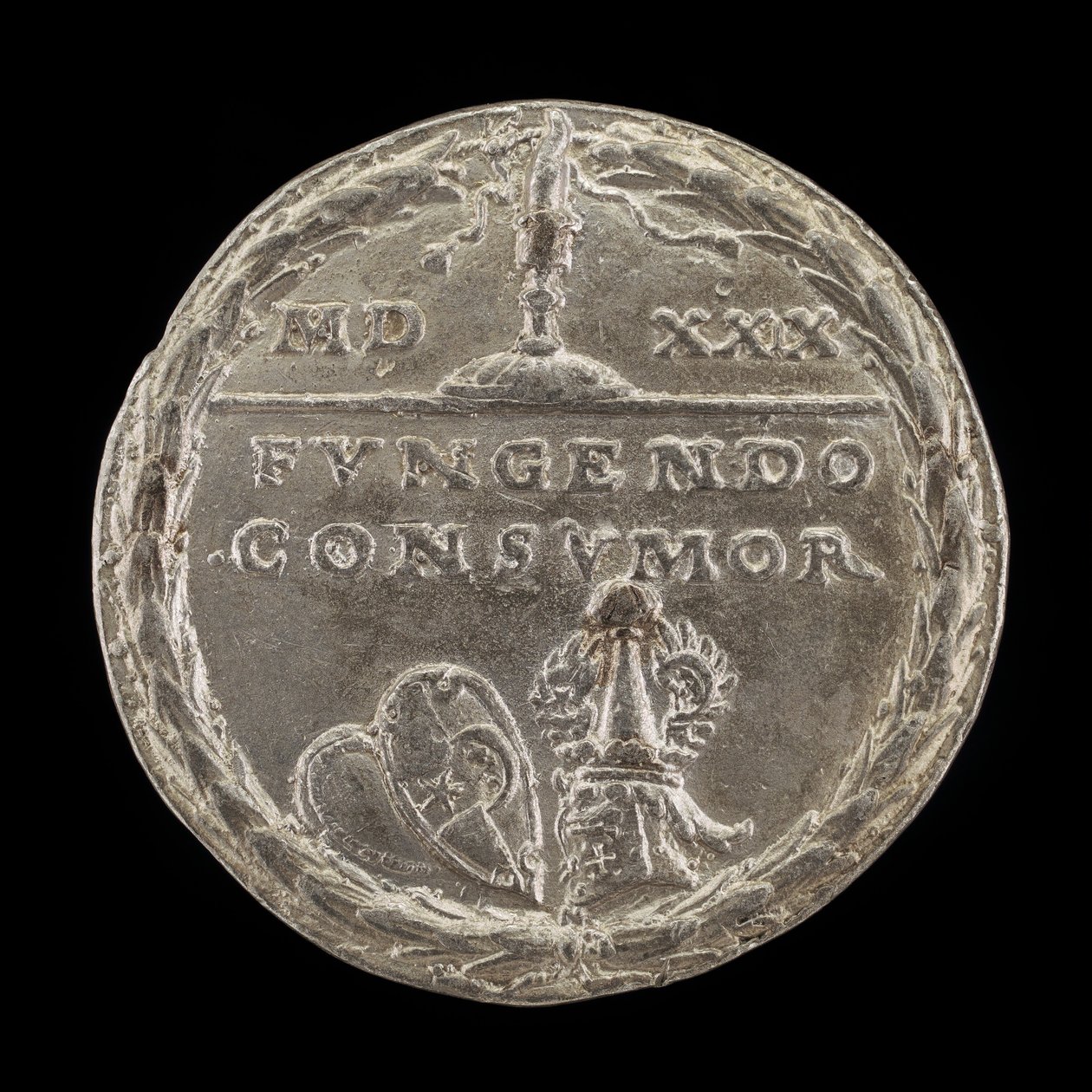 Shields and Helm (reverse) by Matthes Gebel