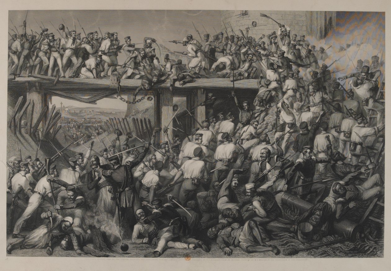 Storming of Delhi, engraved by T.H. Sherratt, published by the London Printing and Publishing Company by Matthew Somerville Morgan