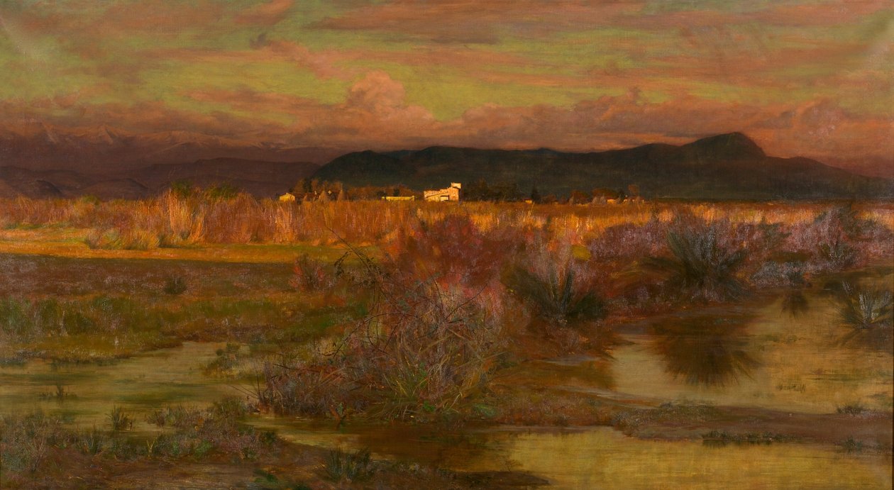 Afterglow in Italy - Evening, 1909 by Matthew Ridley Corbet