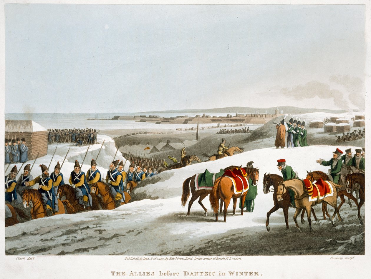 The Allies before Dantzic in Winter, 1818 by Matthew Dubourg