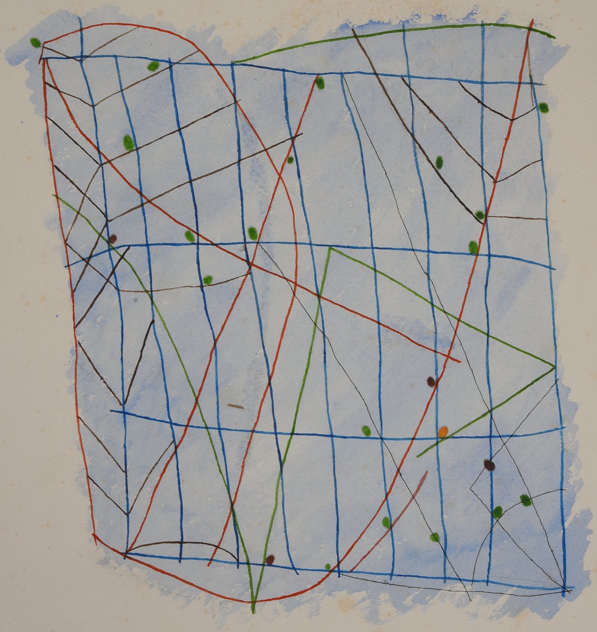 Stick Chart 2, 2014 by Matthew Hilton