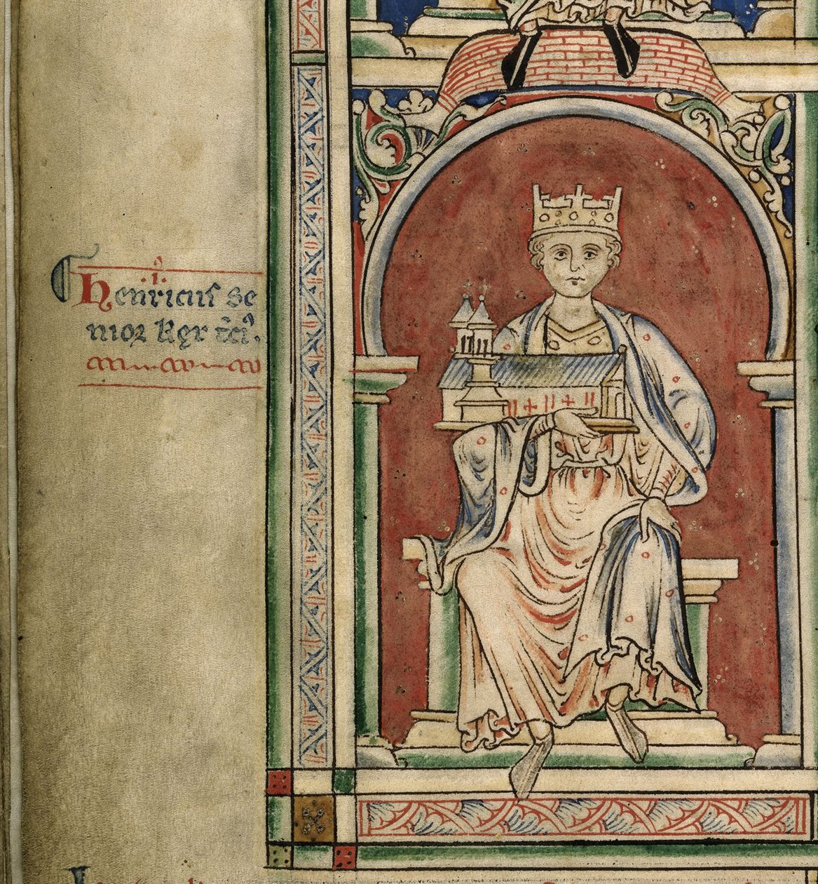 Henry I of England from the Historia Anglorum, Chronica Majora by Matthew Paris