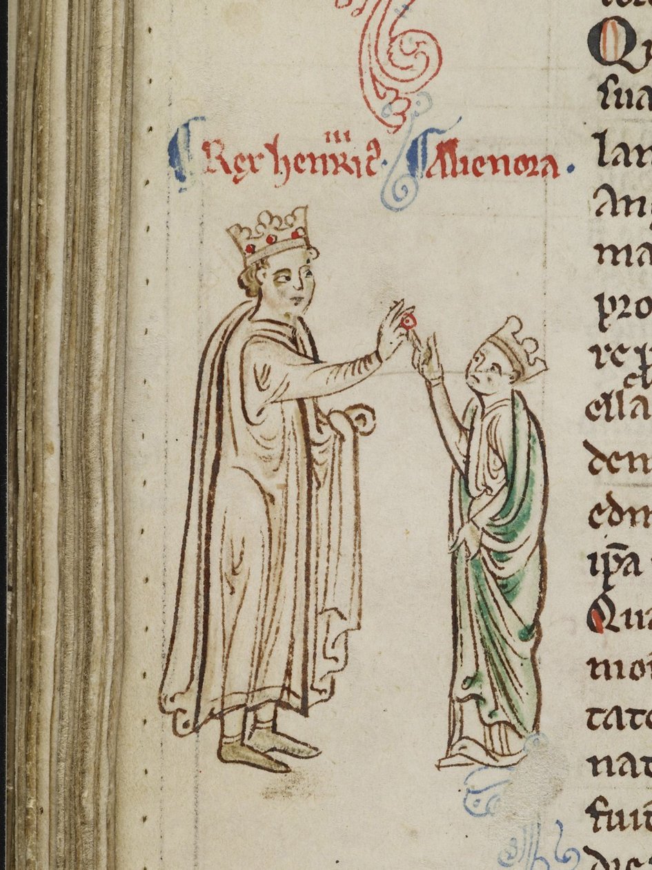 Marriage of Henry III and Eleanor of Provence from the Historia Anglorum, Chronica Majora by Matthew Paris