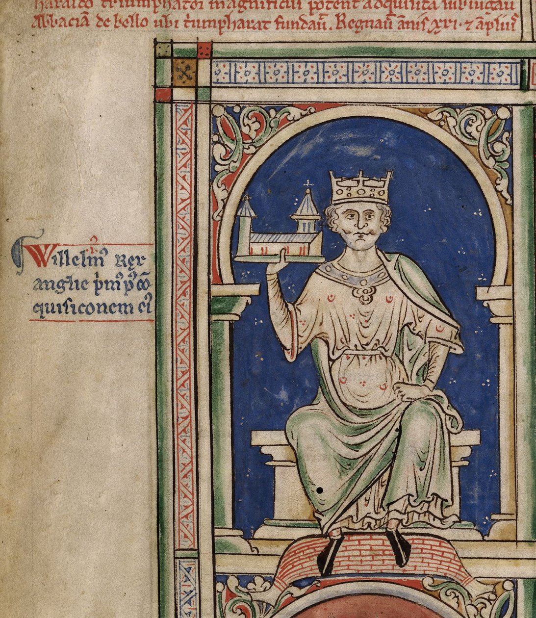 William I from the Historia Anglorum, Chronica Majora by Matthew Paris
