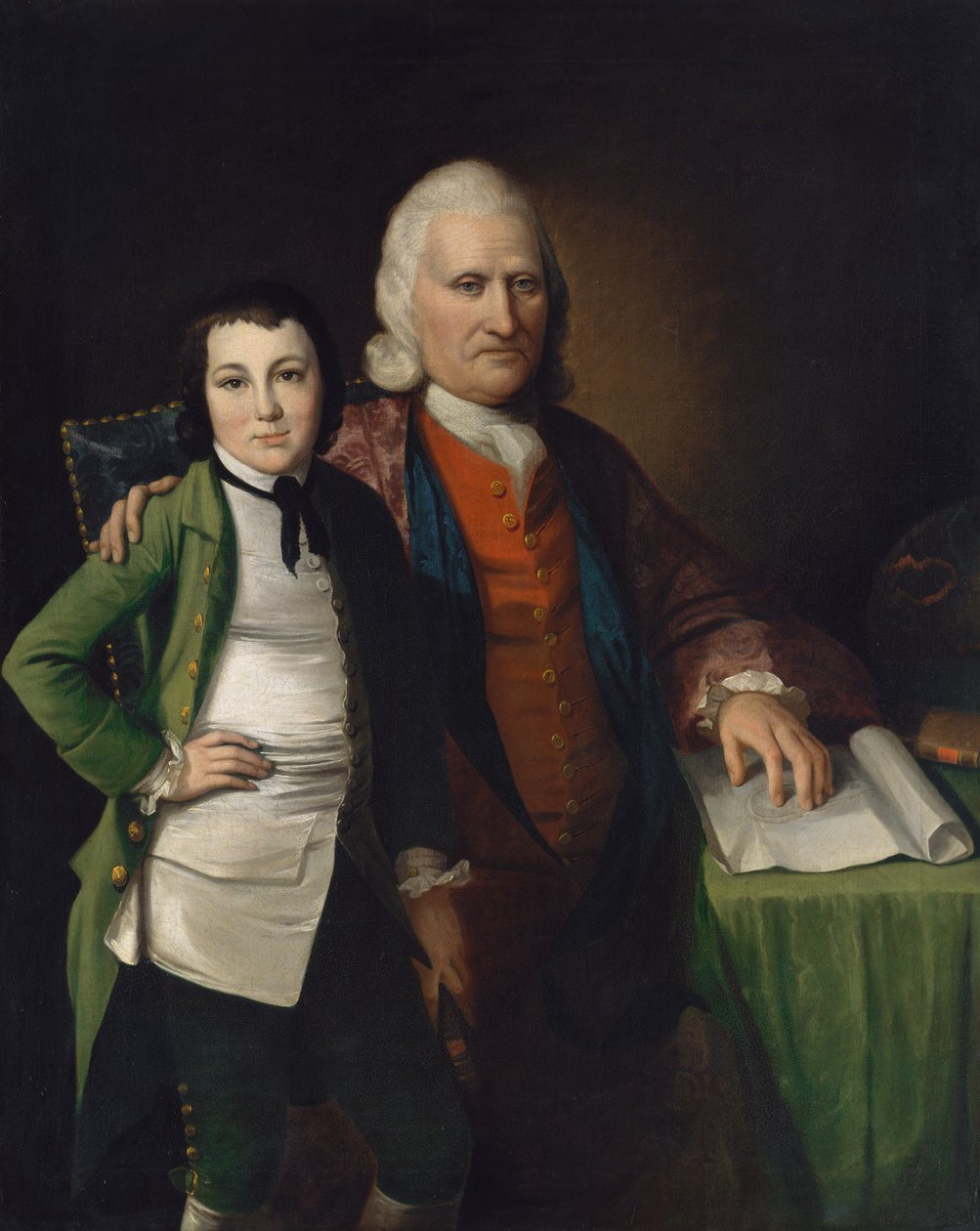 Cadwallader Colden and His Grandson Warren De Lancey, ca. 1772 by Matthew Pratt