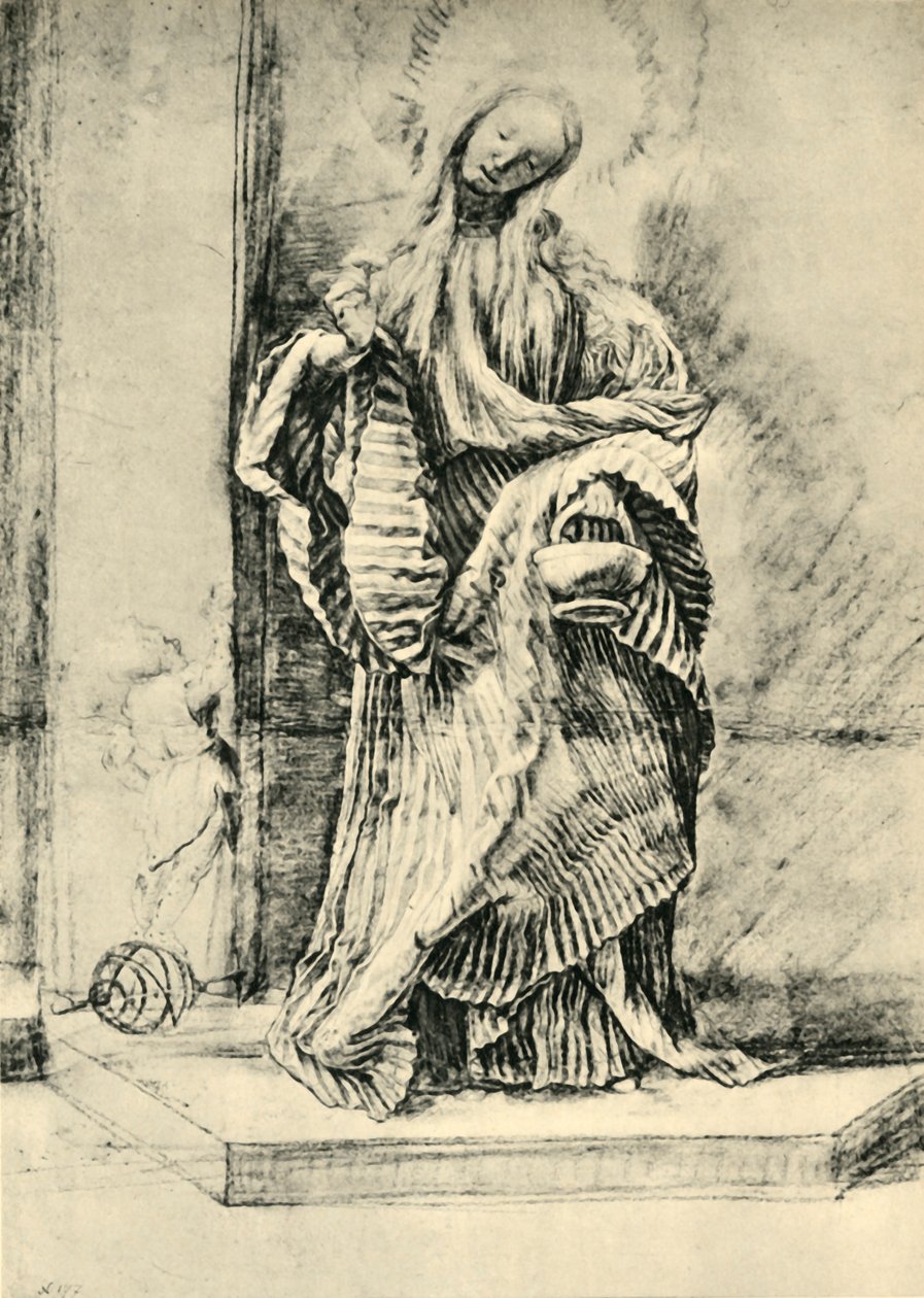 Saint Dorothy with Basket of Flowers by Matthias Gruenewald
