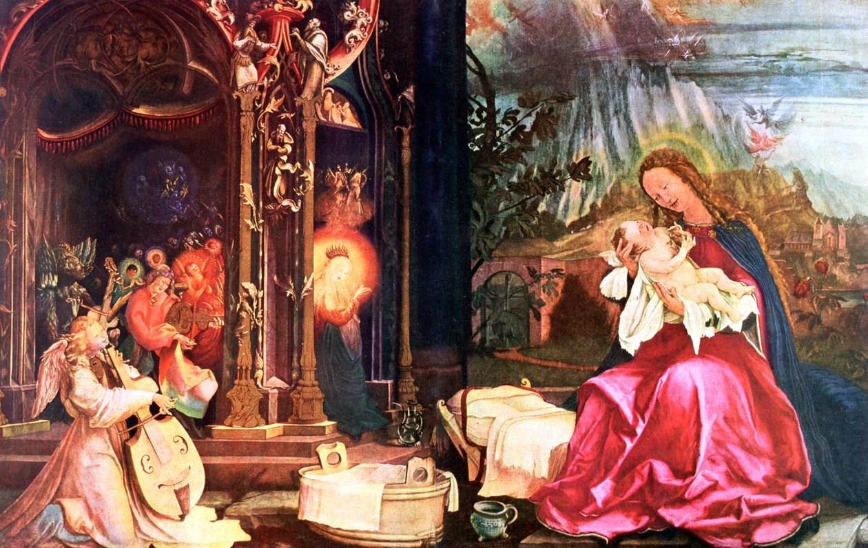 The Nativity of the Antonins of Isenheim by Matthias Gruenewald