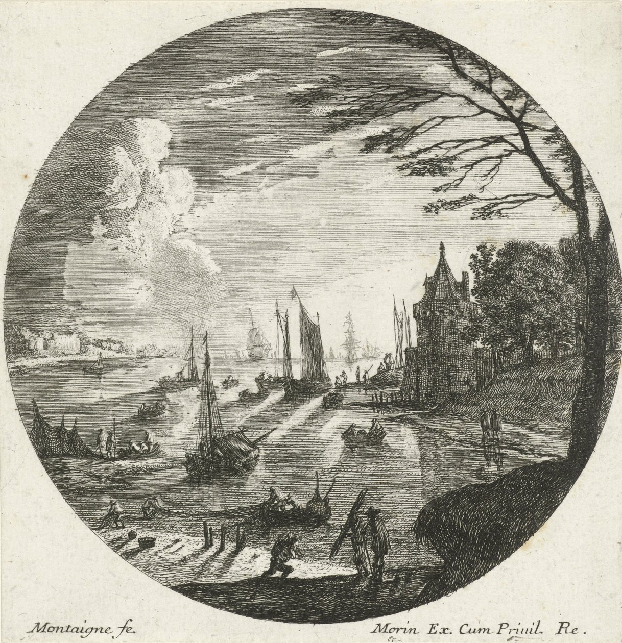 Landscape with Sunset by Matthieu van Plattenberg