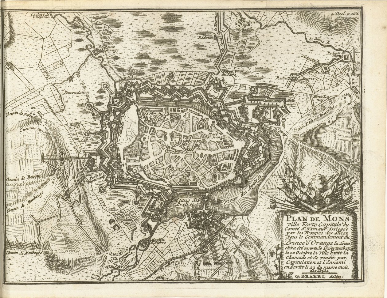 Siege of Mons, 1709 by Matthijs Pool (possibly)