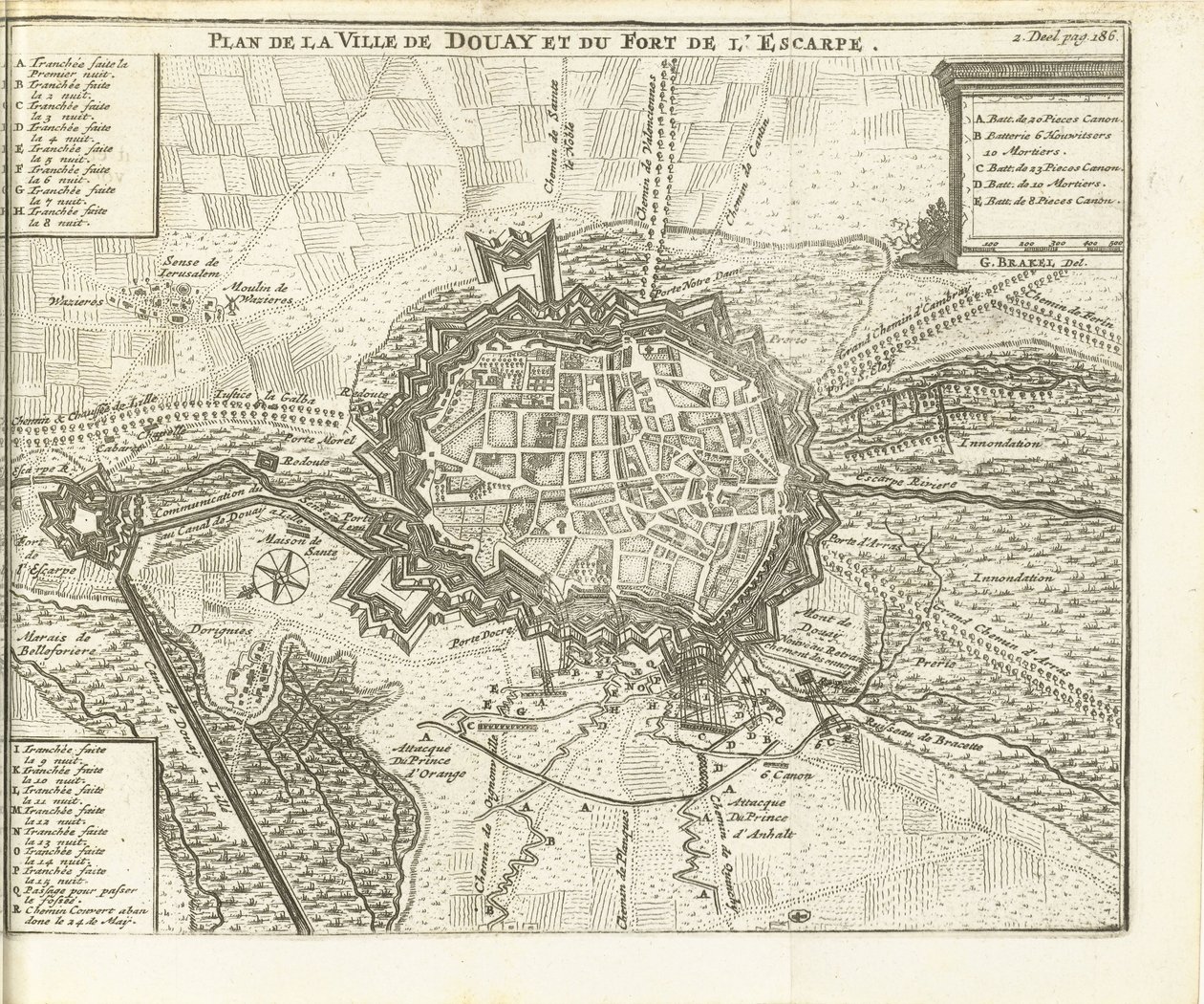 Siege of Douai, 1710 by Matthijs Pool (possibly)