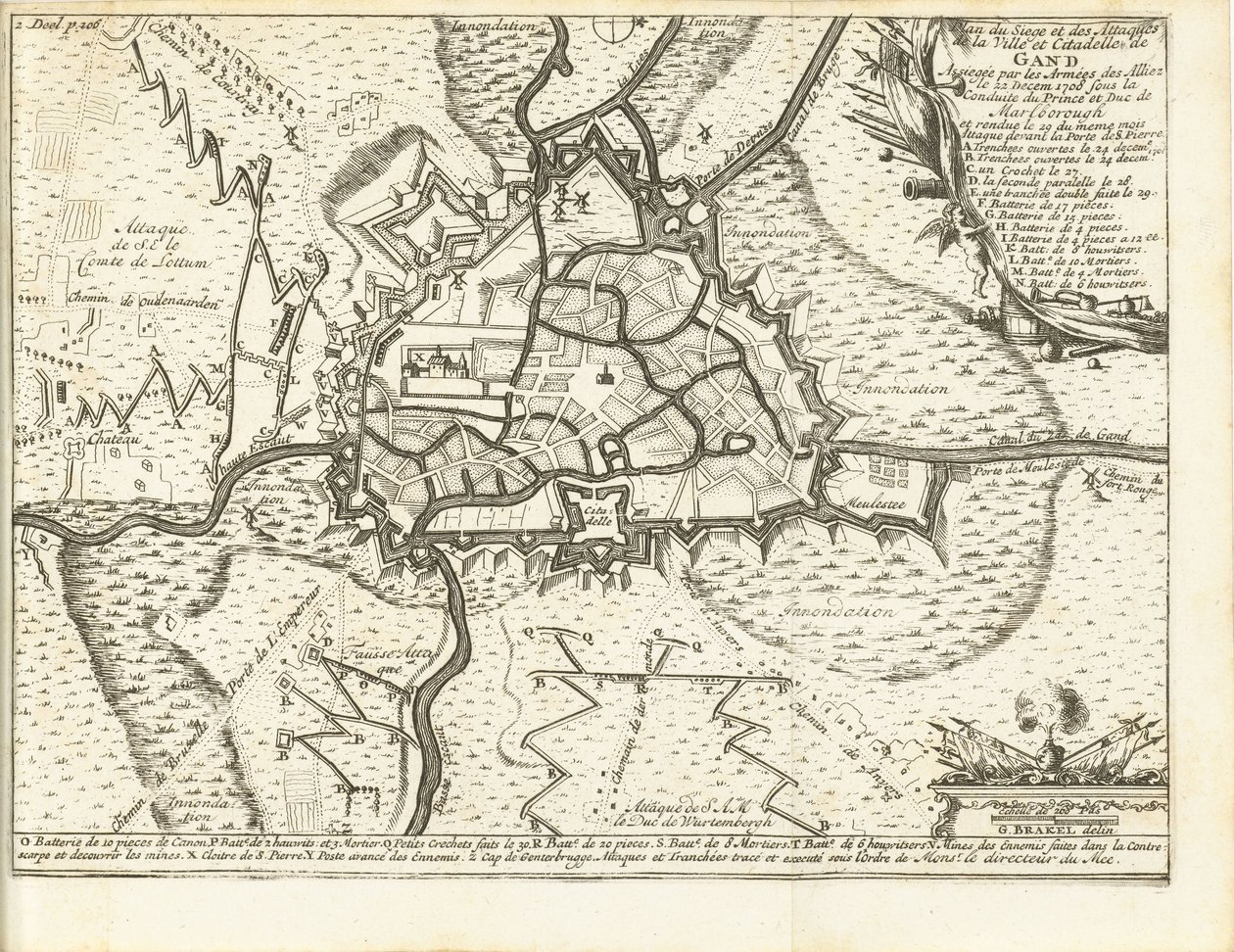 Siege of Ghent, 1708 by Matthijs Pool (possibly)