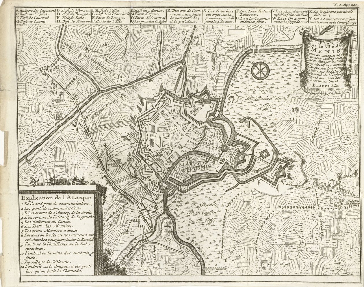 Siege of Menen, 1706 by Matthijs Pool (possibly)
