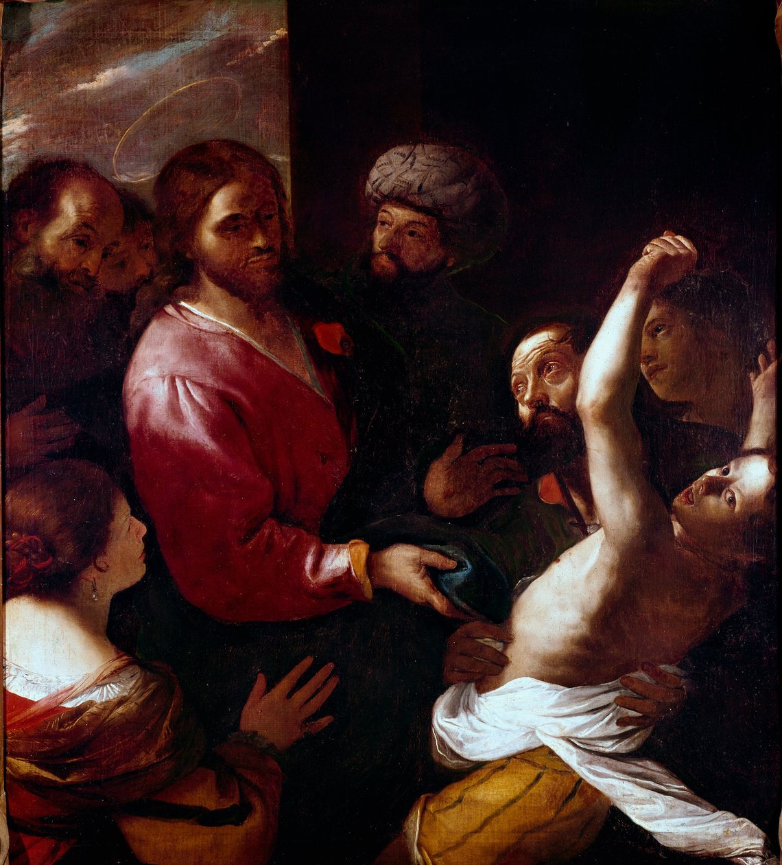 Jesus Christ warriors a posseof Exorcism. Painting by Mattia Preti dit il Cavalier Calabrese (1613-1699) Sun. 135x118 cm Florence, Galleria degli Uffizi (Offices) by Mattia Preti