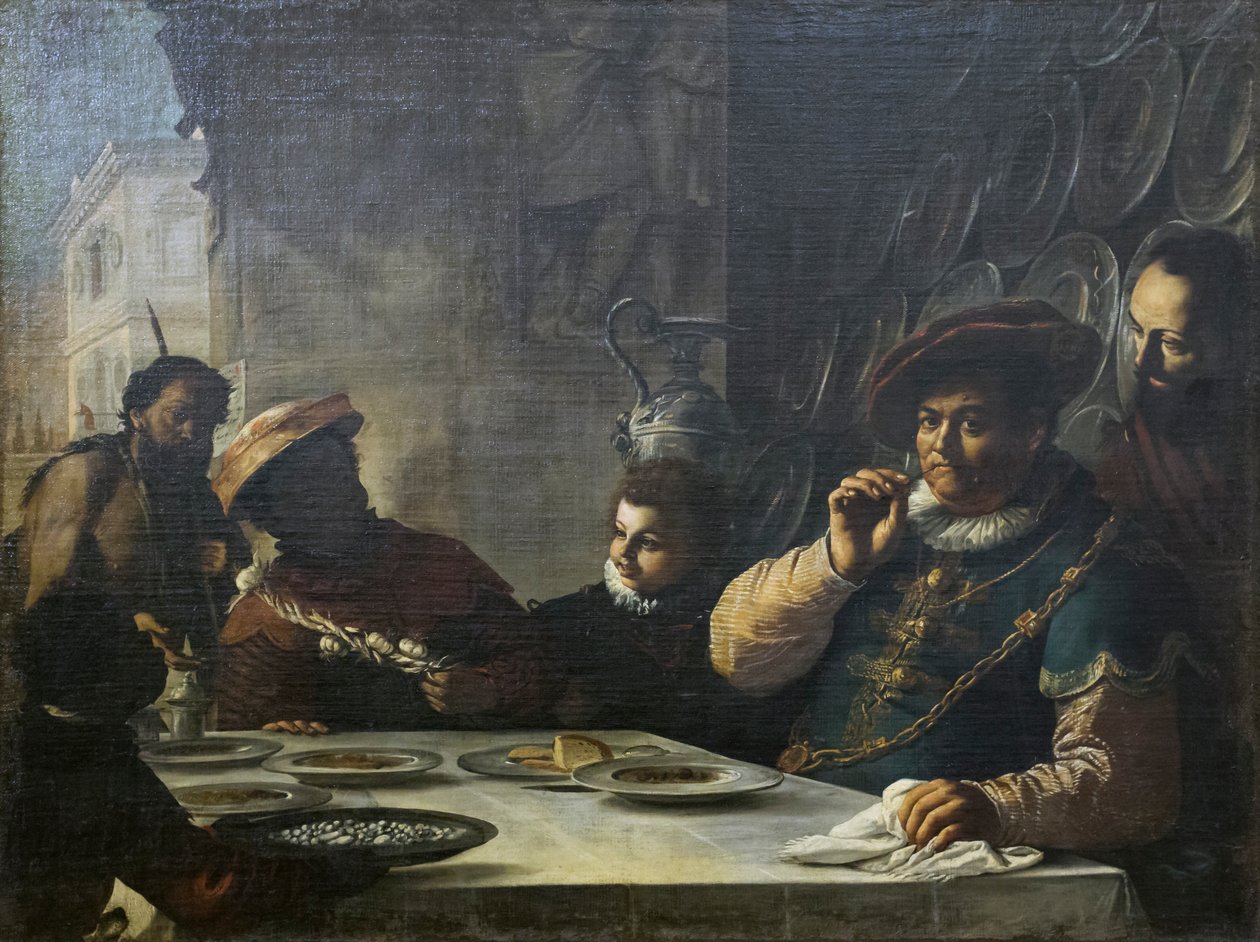 The Feast of the Rich Man by Mattia (1613 99) Preti