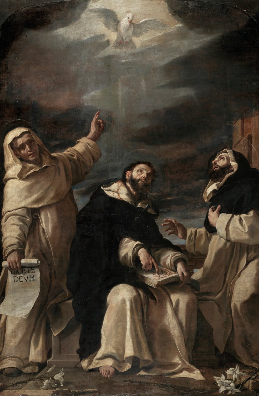 Saints Vincent Ferrer, Peter Martyr and Raymond of Peñafort by Mattia Preti