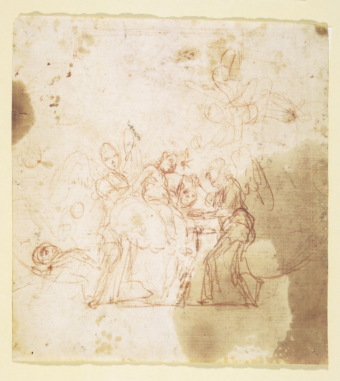 St John the Baptist as a Child Ministered to by Angels (?) by Mattia Preti