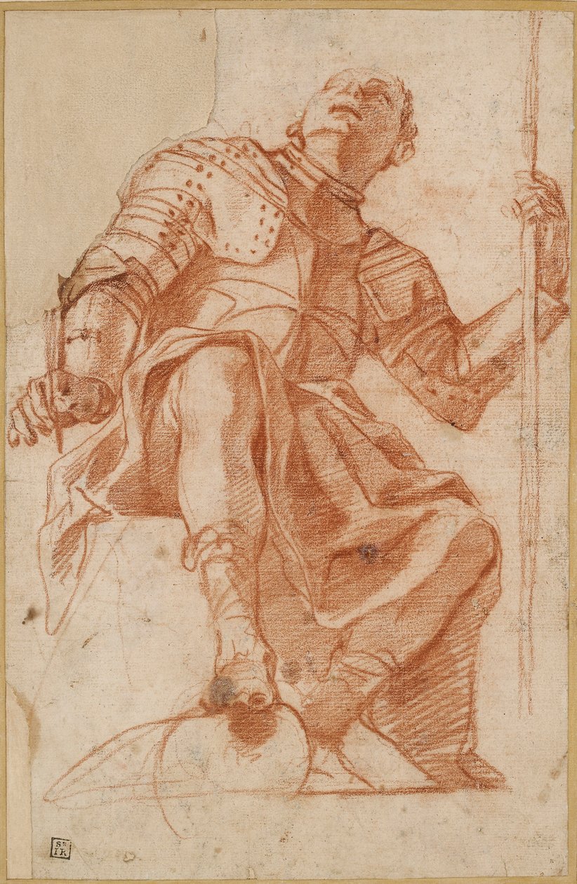 Study for a Knight of Malta, mid 17th century by Mattia Preti