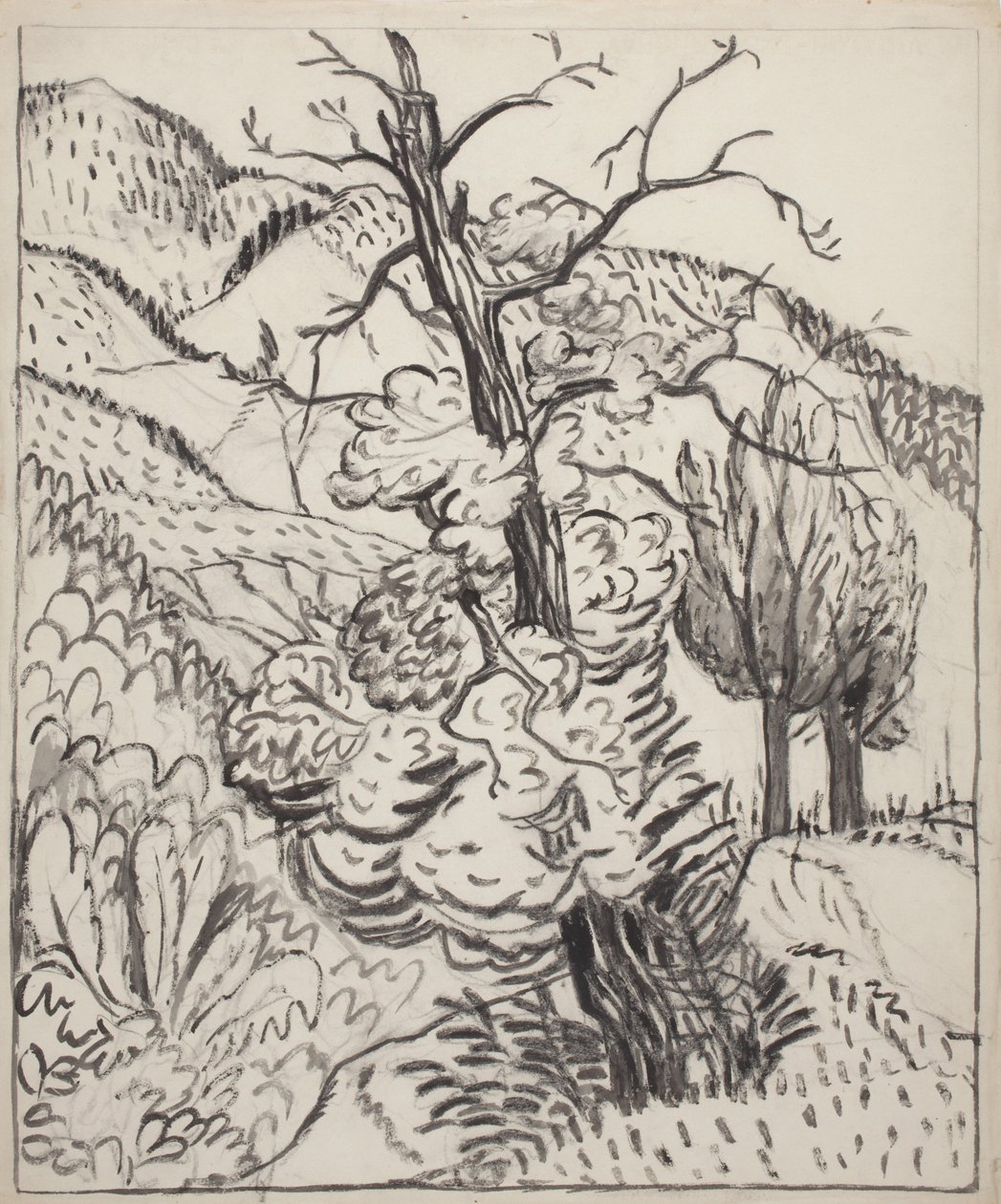 Tree on Mountainside, c.1930 by Maud Hunt Squire