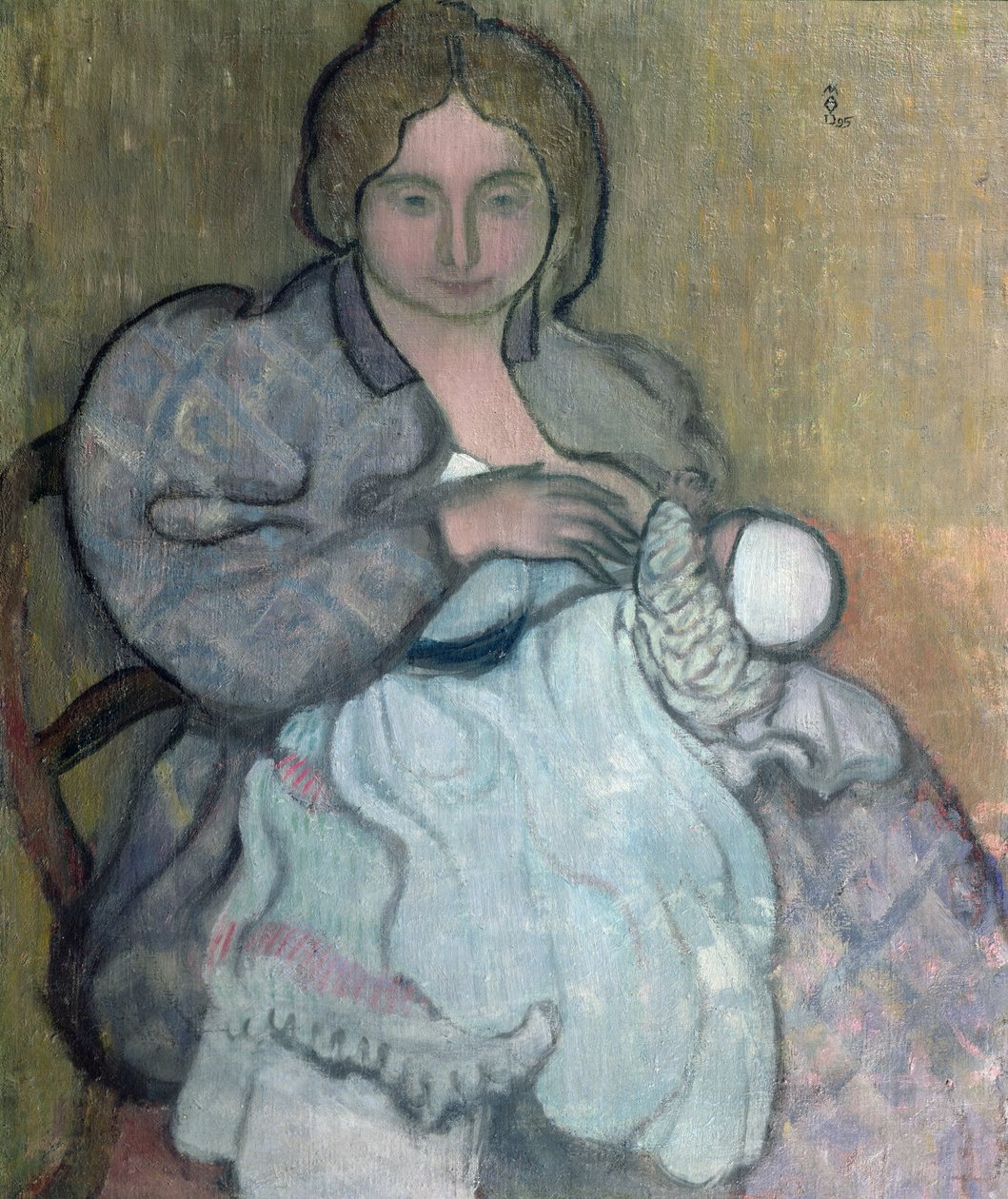 Maternity with a White Dress (Jean-Paul) c.1895 by Maurice Denis