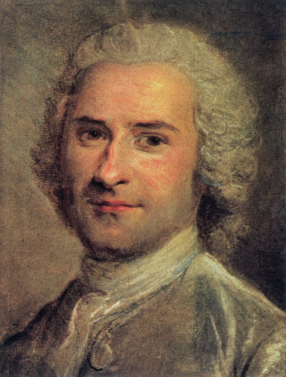 Portrait of Jean Jacques Rousseau, 1712-78 by Maurice Quentin de La Tour