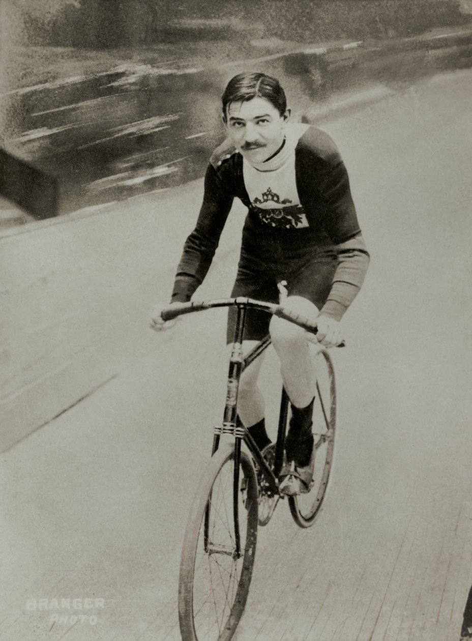 Portrait of the German cyclist Thaddeus Robl by Maurice-Louis Branger