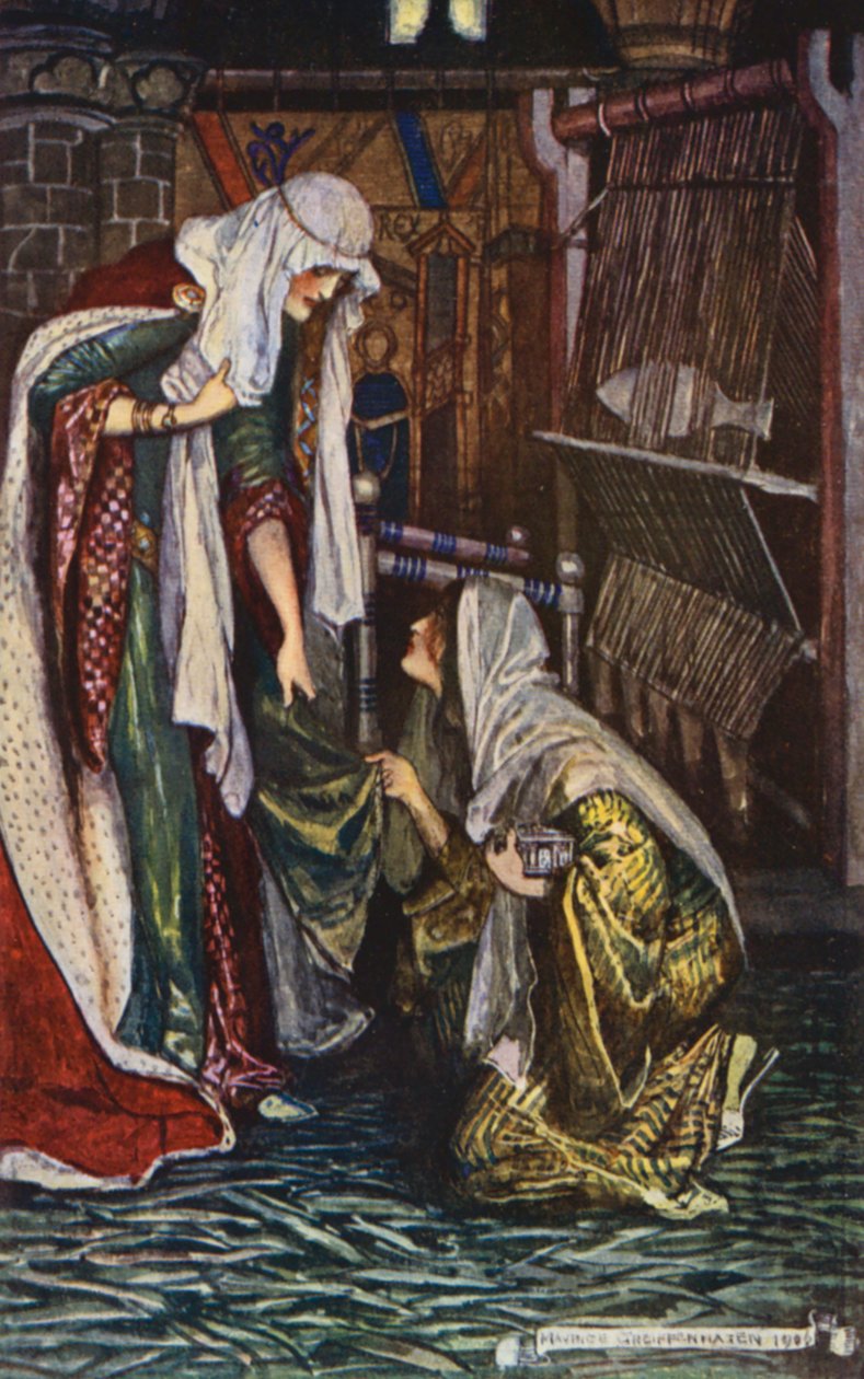 Illustration for Ivanhoe by Sir Walter Scott by Maurice (after) Greiffenhagen