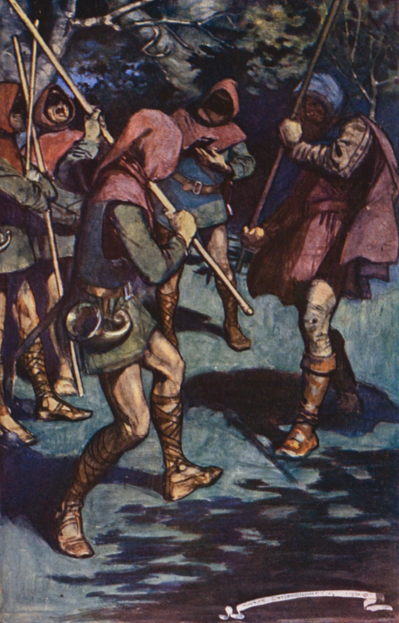 Illustration for Ivanhoe by Sir Walter Scott by Maurice (after) Greiffenhagen