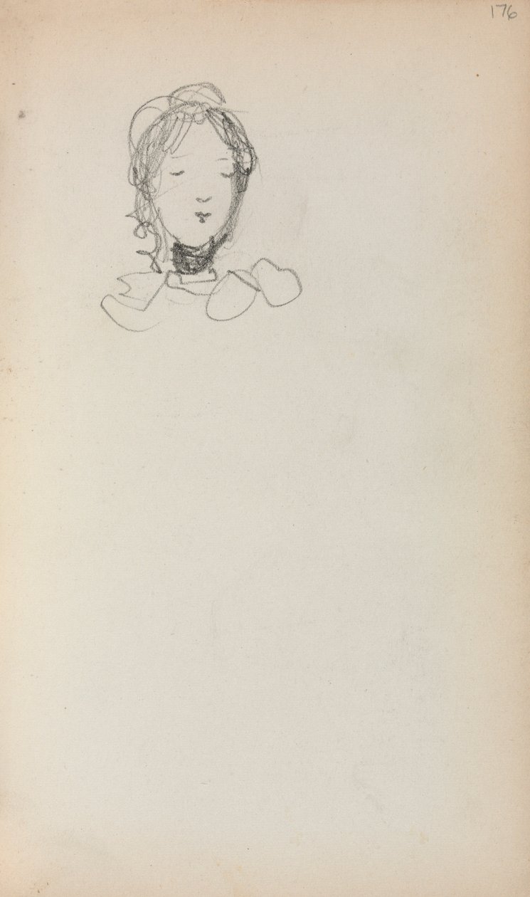 Head of a Girl by Maurice Brazil Prendergast