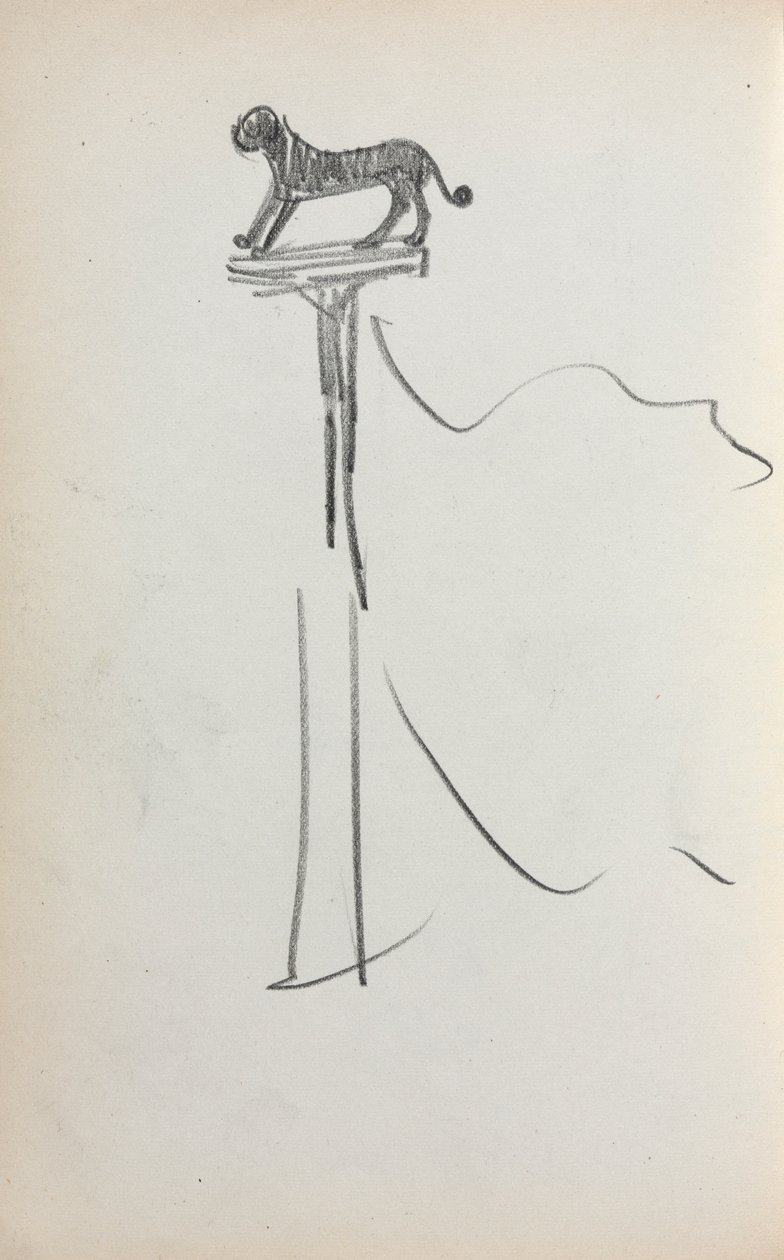 Italian Sketchbook: San Marco Lion, Page 39, 1898-1899 by Maurice Brazil Prendergast