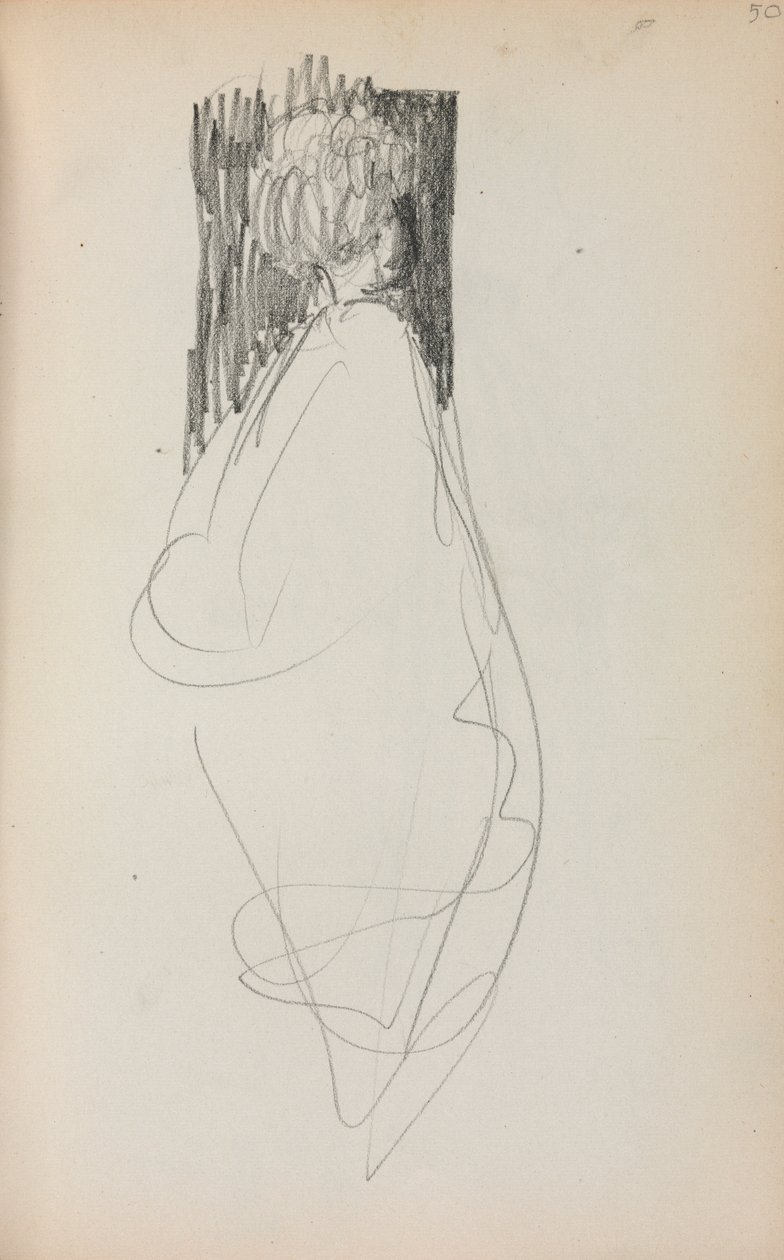 Italian Sketchbook: Standing Woman Page 50, 1898-1899 by Maurice Brazil Prendergast